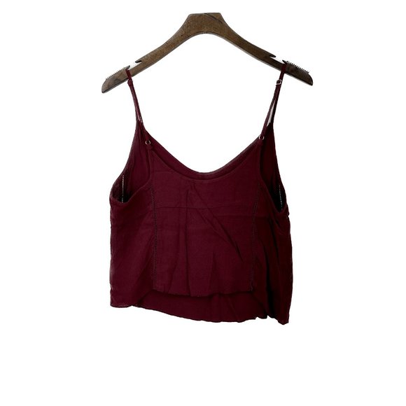 Aritzia Sunday Best Burgundy Top Size M - Picture 2 of 2